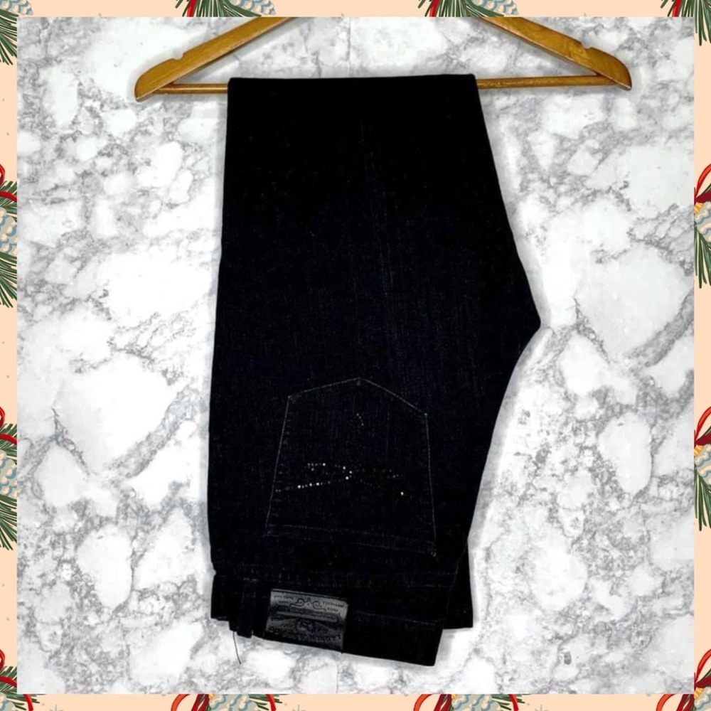 Ralph Lauren 90s Black Rhinestone Pocket Jeans Women’s 8
